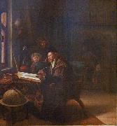 Jan Steen Scholar at his Desk oil painting on canvas